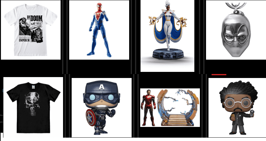 Marvel termékek