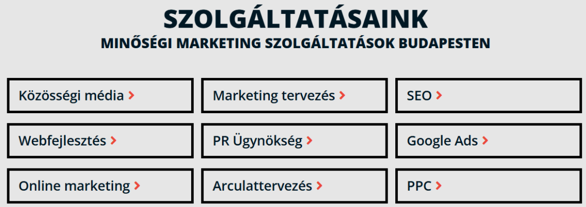 marketing szolgáltatások